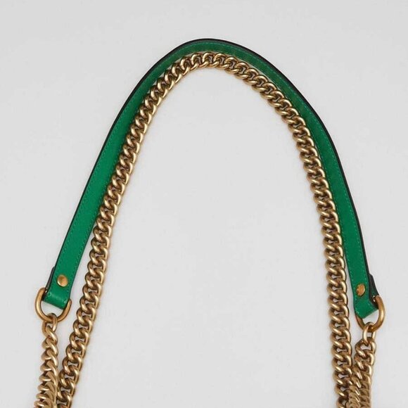 Gucci x Adidas Green Quilted Leather Marmont Small Shoulder Bag - Picture 5 of 9